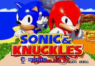 Sonic & Knuckles (0606 Prototype) Title Screen